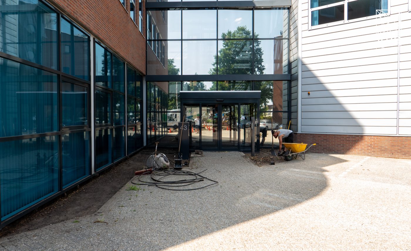 Entrance renovation work at Luna, Amersfoort